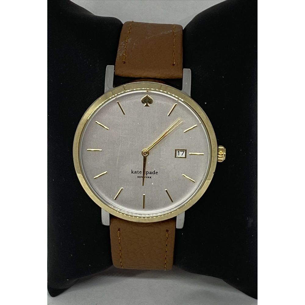 Kate Spade New York 0108 Women Brown Leather White Analog Dial Wrist Watch XX587